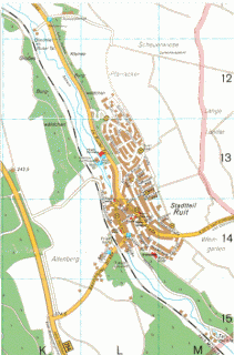 Lage des Stadtteils Ruit